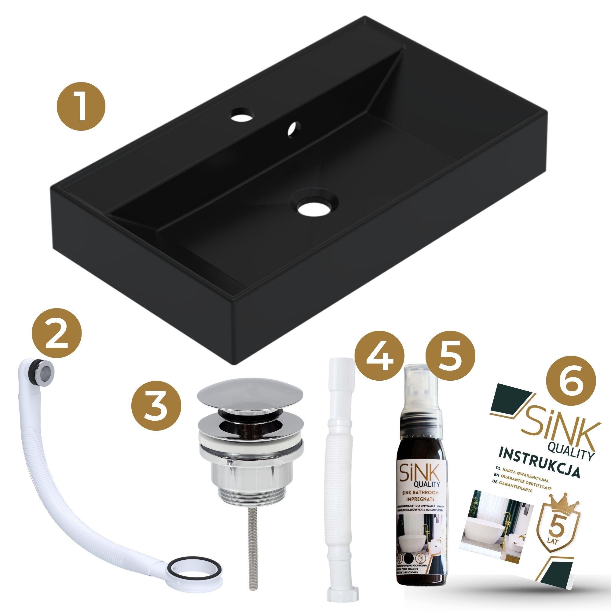 Umywalka bezpiecznie zapakowana we wzmocniony karton